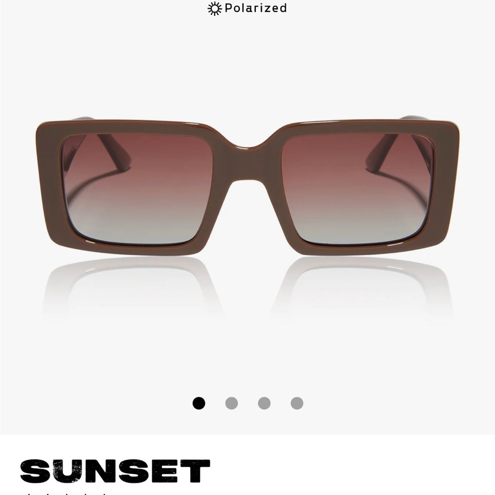 NIB Brown Polarized Sunset Sunglasses from dime.
